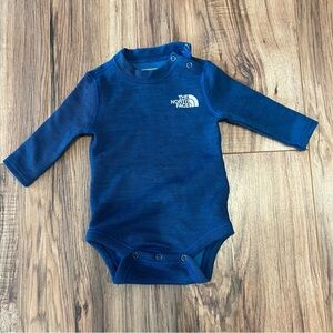 The North Face Blue Kids Fleece Lined Onesie One Piece